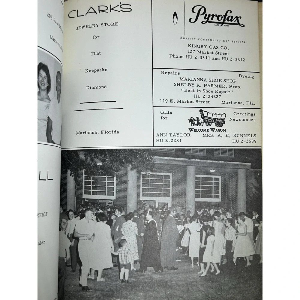 Vintage 1958 Chipola Junior College Marianna Florida CHIJUCO Yearbook Collect